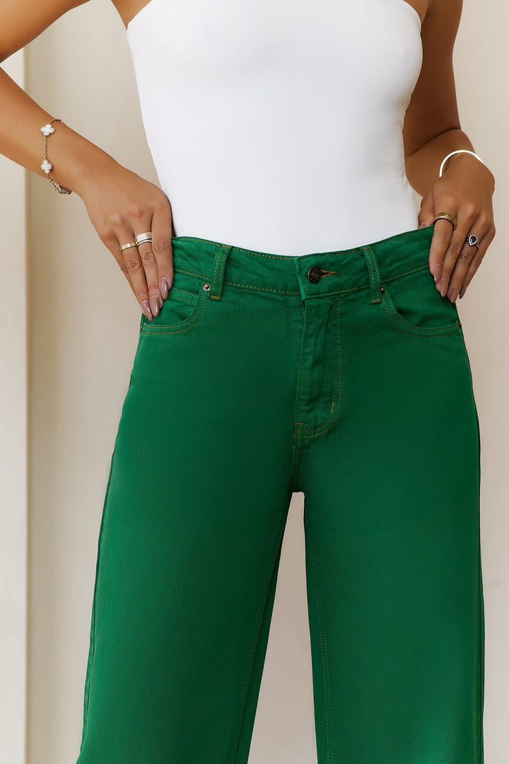 Sabby | Women’s low-rise baggy leg jeans with five-pocket design