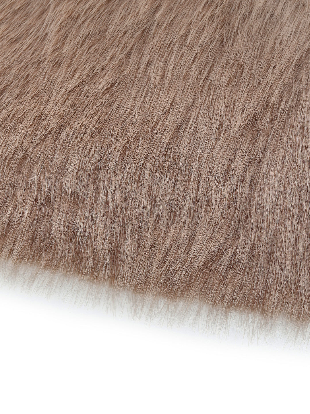 Sylin | Women’s plush V-neck coat with a soft, voluminous silhouette