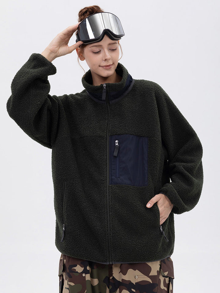 Jeslyn | Women’s modern sherpa-style mountain jacket with a structured full-zip design