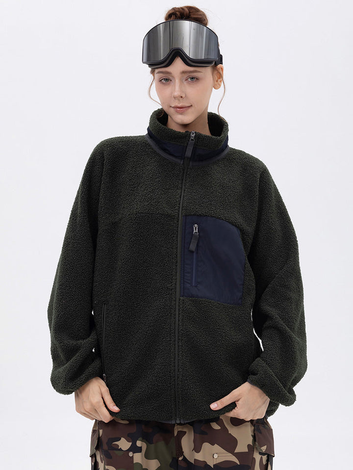 Jeslyn | Women’s modern sherpa-style mountain jacket with a structured full-zip design