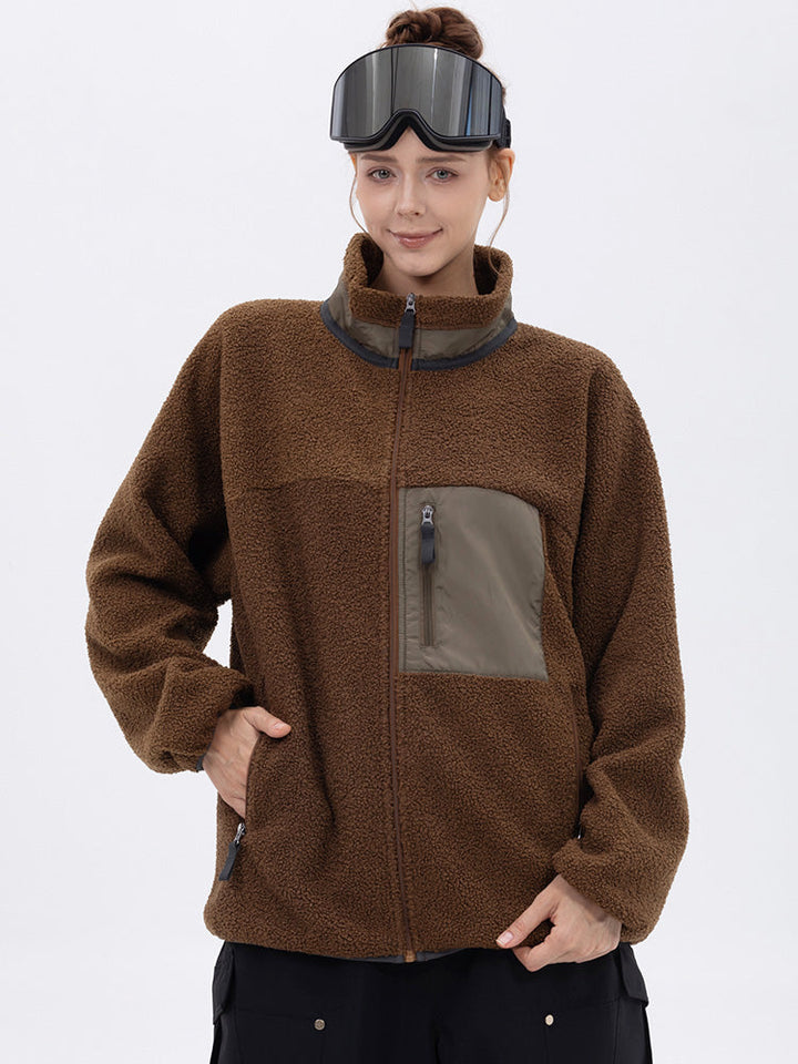 Jeslyn | Women’s modern sherpa-style mountain jacket with a structured full-zip design