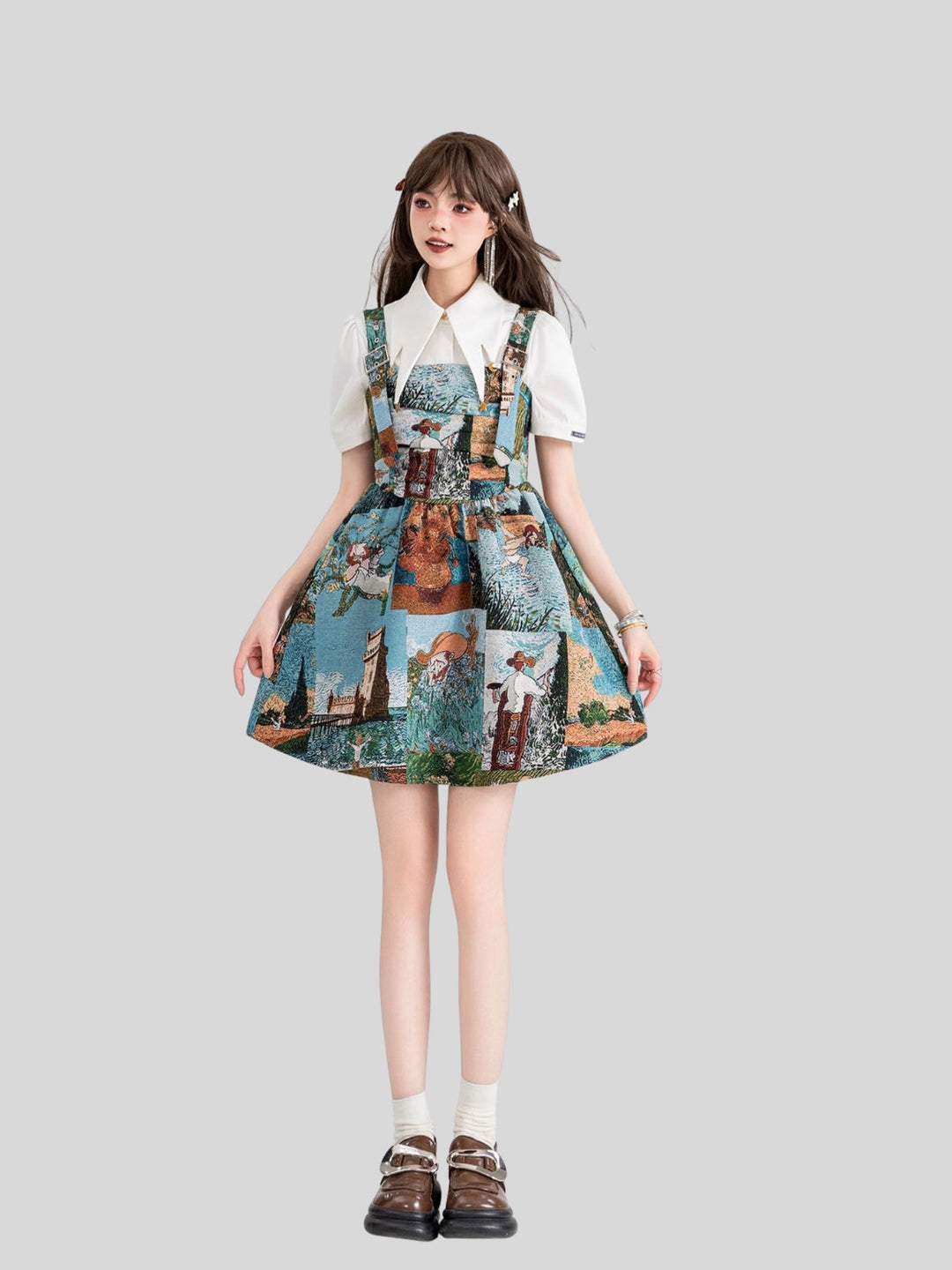 Wendy | Women's jacquard printed dress