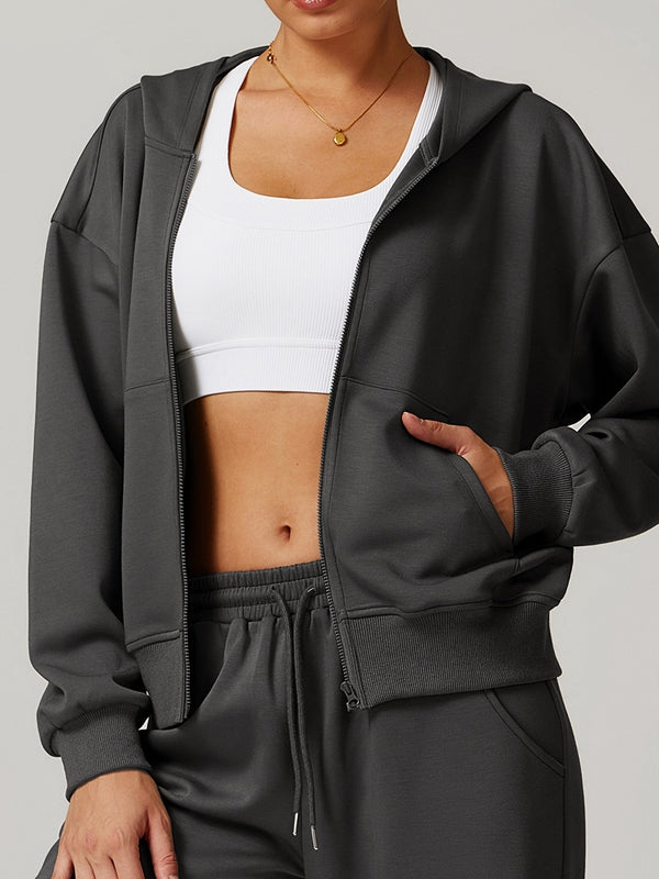 Cienna | Women’s casual zip hoodie with soft shaping and pocket detailing