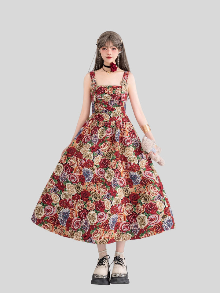 Wendy | Women's jacquard printed dress