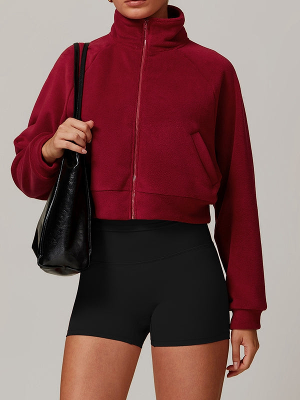 Zayli | Women’s fleece zip jacket with stand-up collar and relaxed shaping