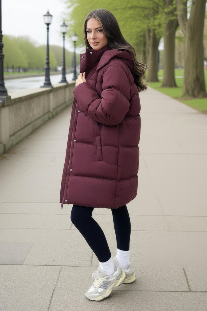 Hattie | Women’s longline hooded puffer coat