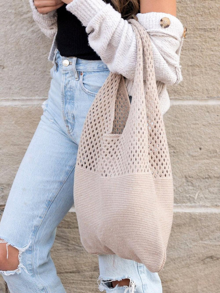 Juliet | Women’s soft knit hobo bag with adjustable strap