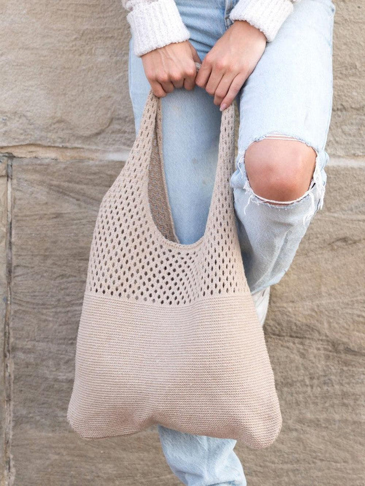 Juliet | Women’s soft knit hobo bag with adjustable strap