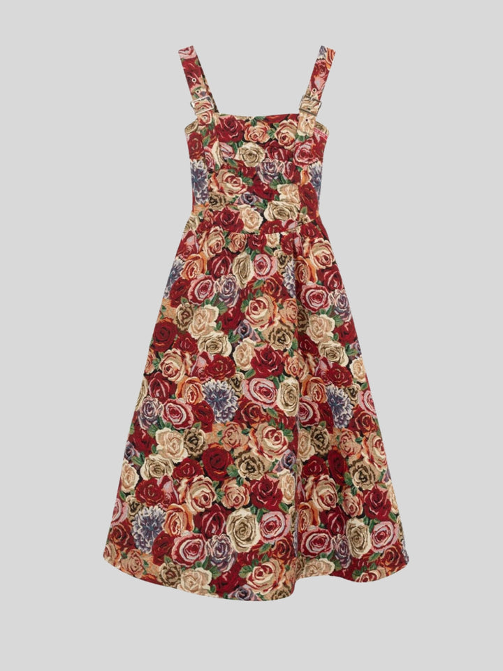 Wendy | Women's jacquard printed dress