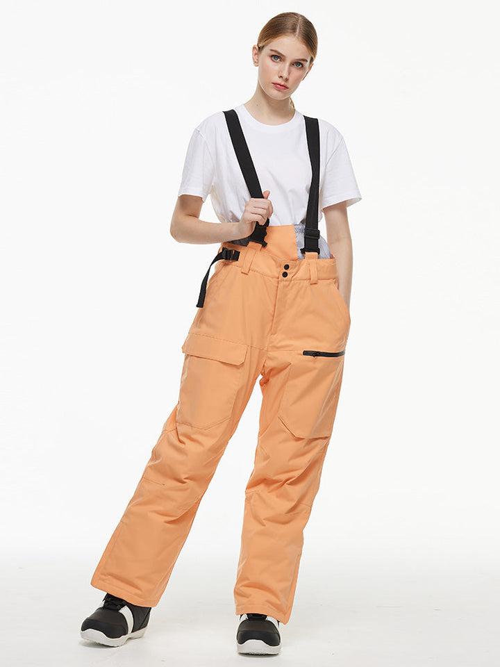 Merris | Women’s mountain bib snow pants with urban-inspired cargo shaping