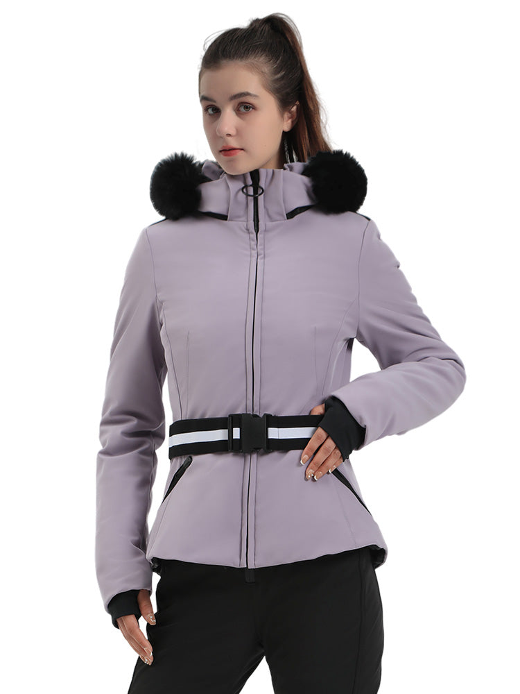 Maelinne | Women’s mountain ski jacket with a structured, refined silhouette