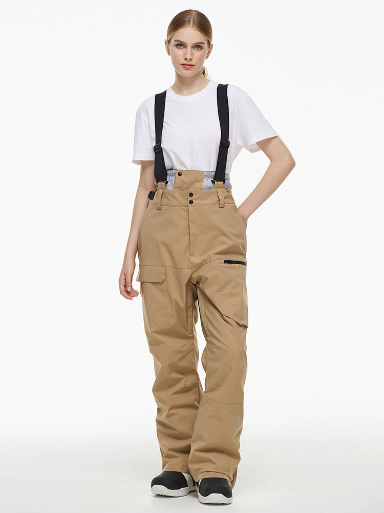 Merris | Women’s mountain bib snow pants with urban-inspired cargo shaping