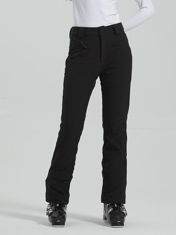 Hollie | Women’s flare ski pants with high waist and contrasted side detailing