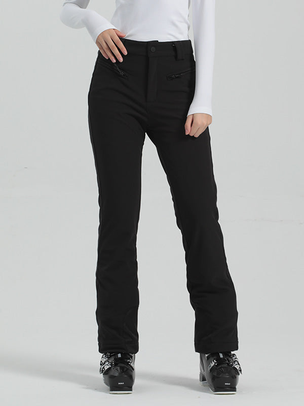 Hollie | Women’s flare ski pants with high waist and contrasted side detailing