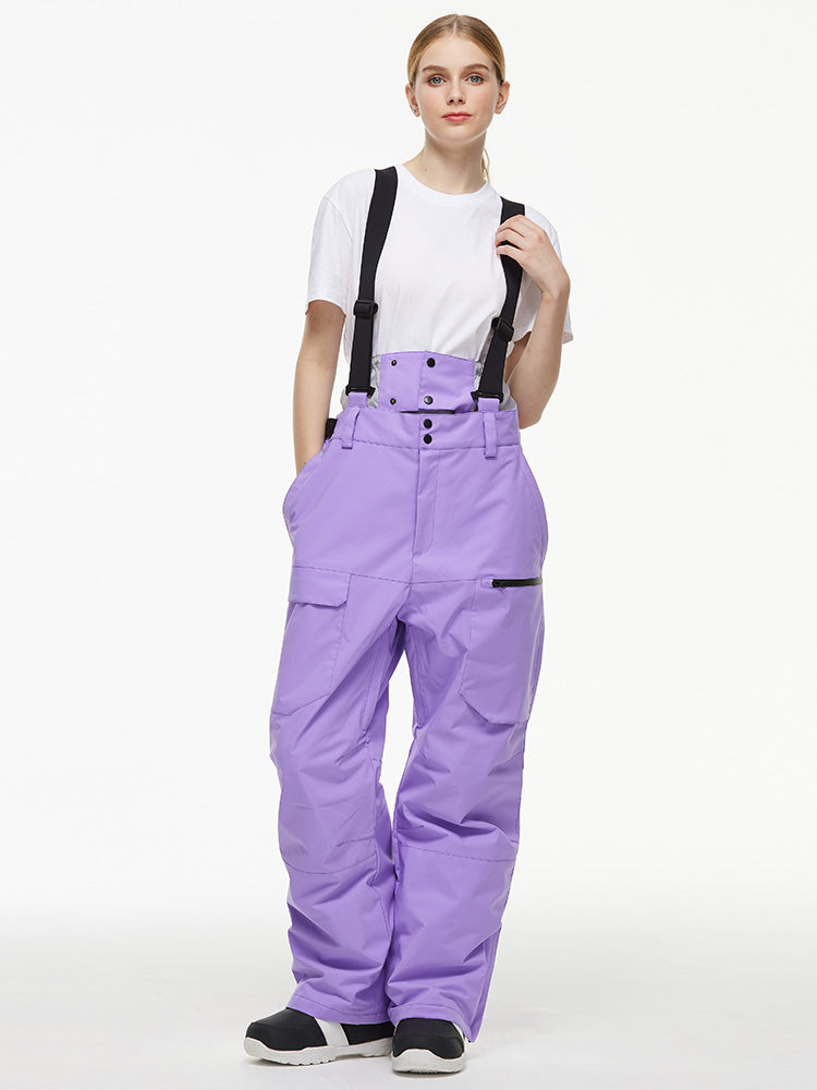 Merris | Women’s mountain bib snow pants with urban-inspired cargo shaping