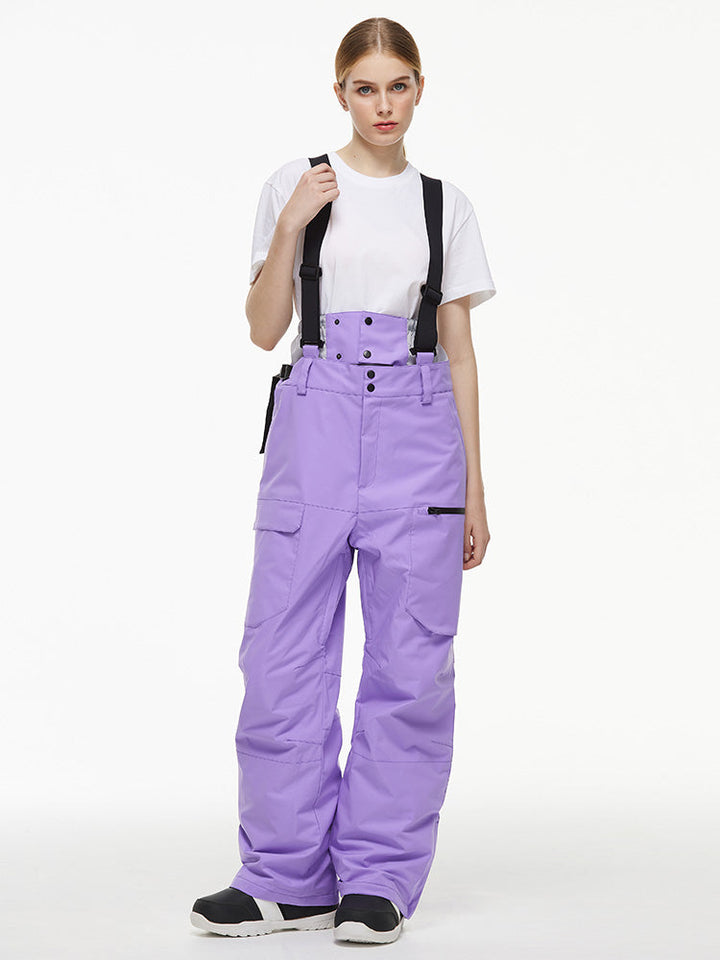 Merris | Women’s mountain bib snow pants with urban-inspired cargo shaping