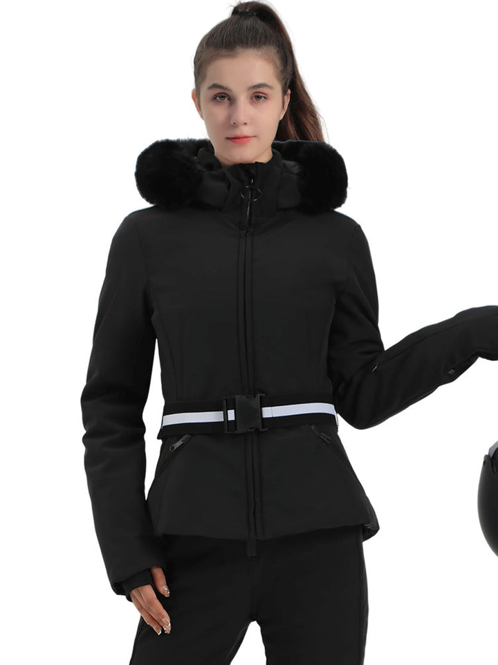 Maelinne | Women’s mountain ski jacket with a structured, refined silhouette