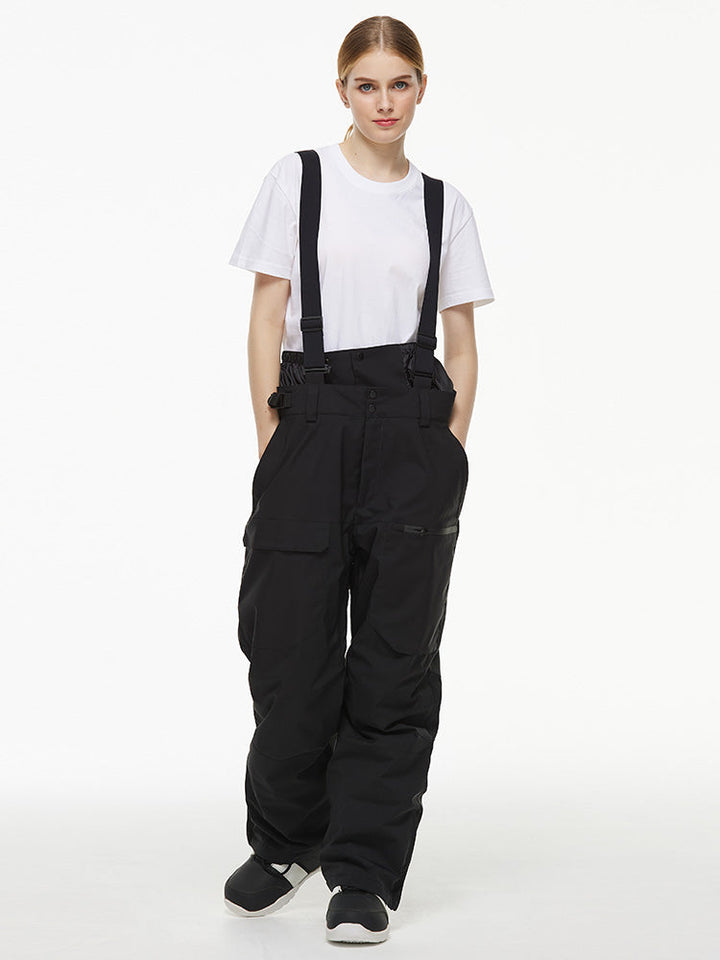 Merris | Women’s mountain bib snow pants with urban-inspired cargo shaping