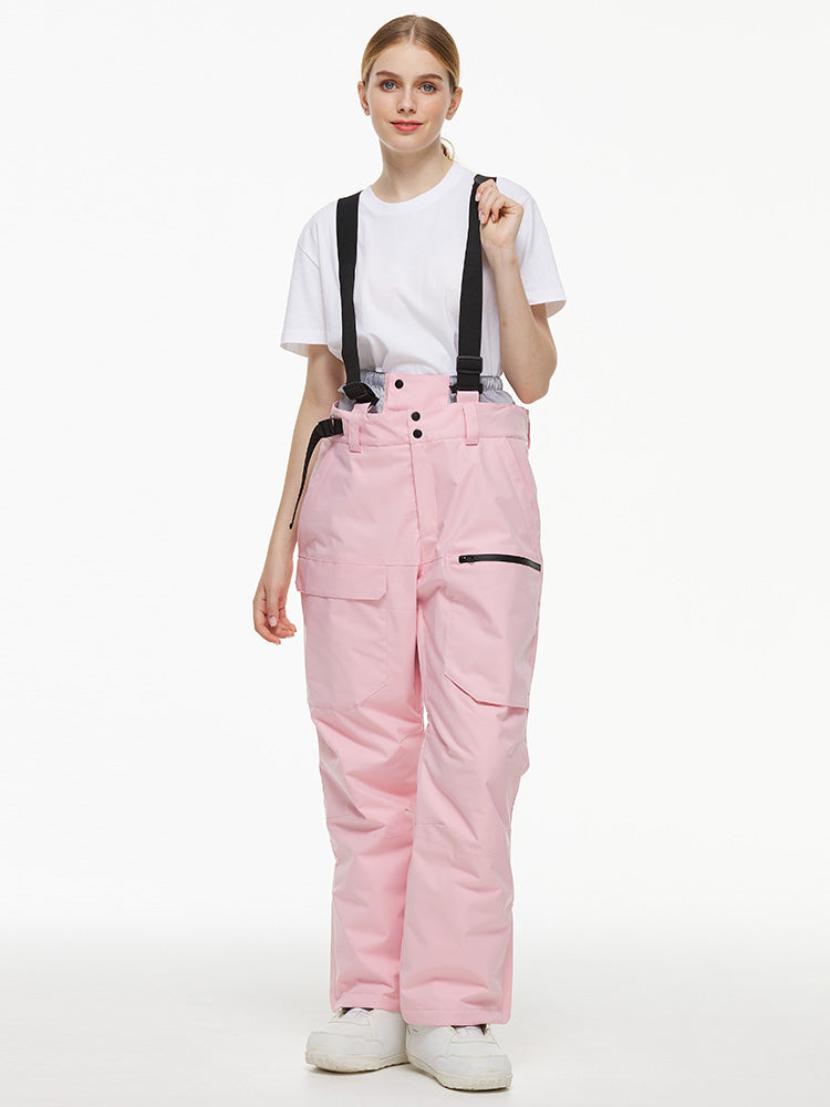 Merris | Women’s mountain bib snow pants with urban-inspired cargo shaping