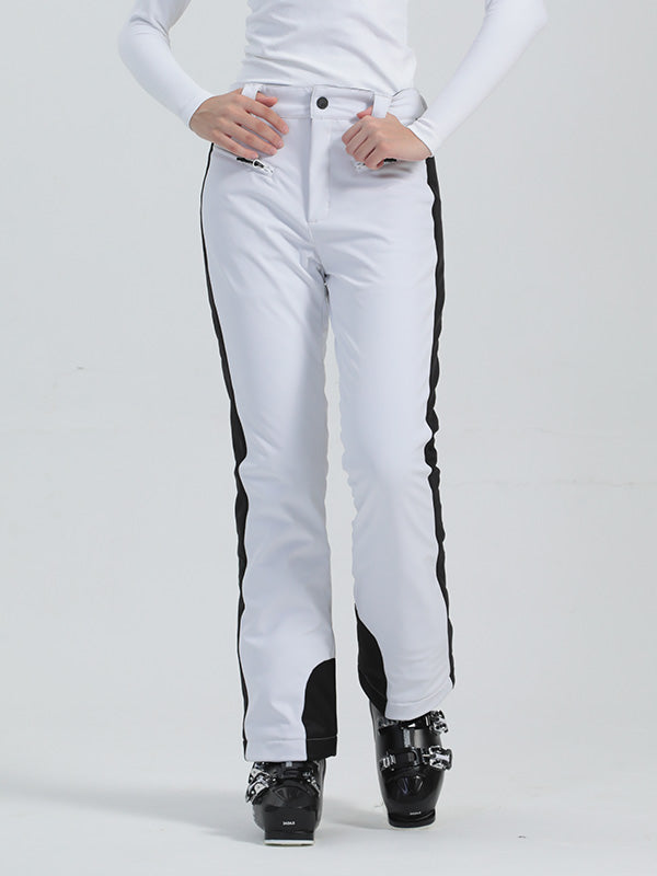 Hollie | Women’s flare ski pants with high waist and contrasted side detailing