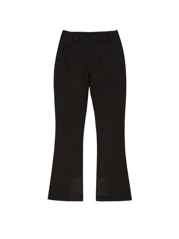 Hollie | Women’s flare ski pants with high waist and contrasted side detailing