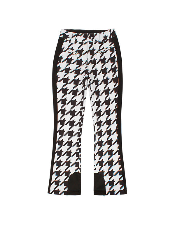 Hollie | Women’s flare ski pants with high waist and contrasted side detailing