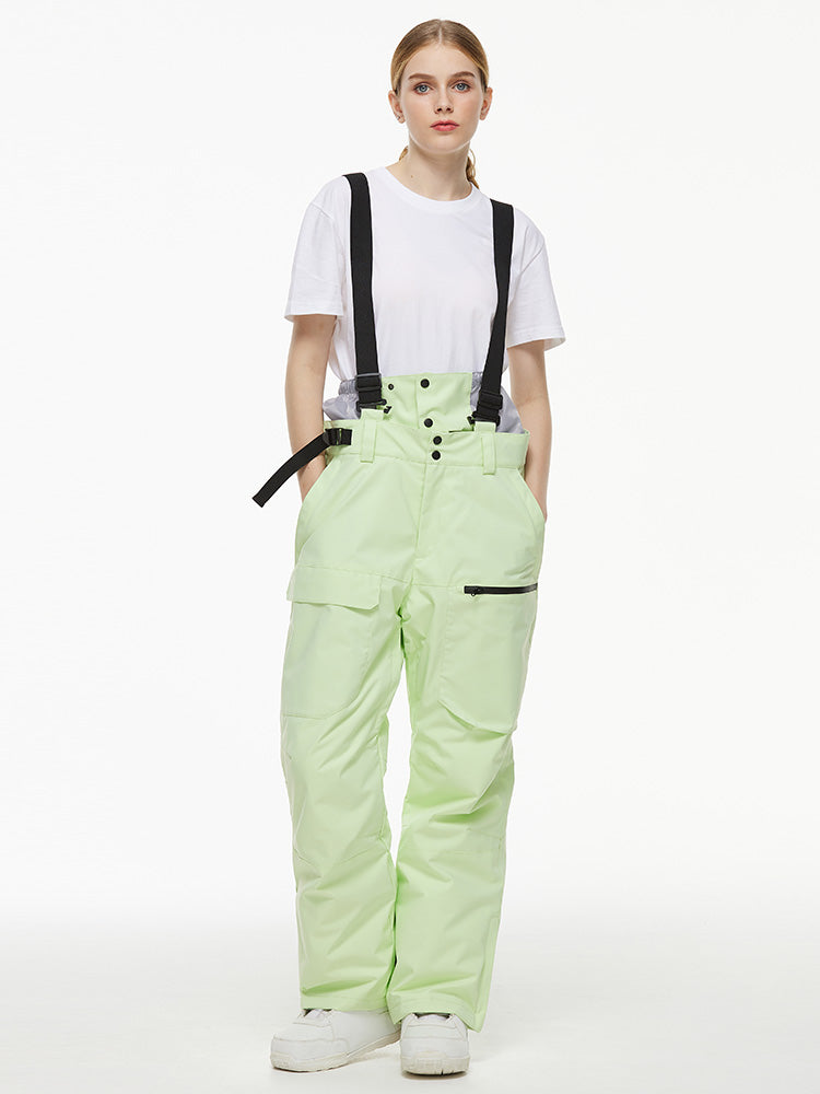 Merris | Women’s mountain bib snow pants with urban-inspired cargo shaping