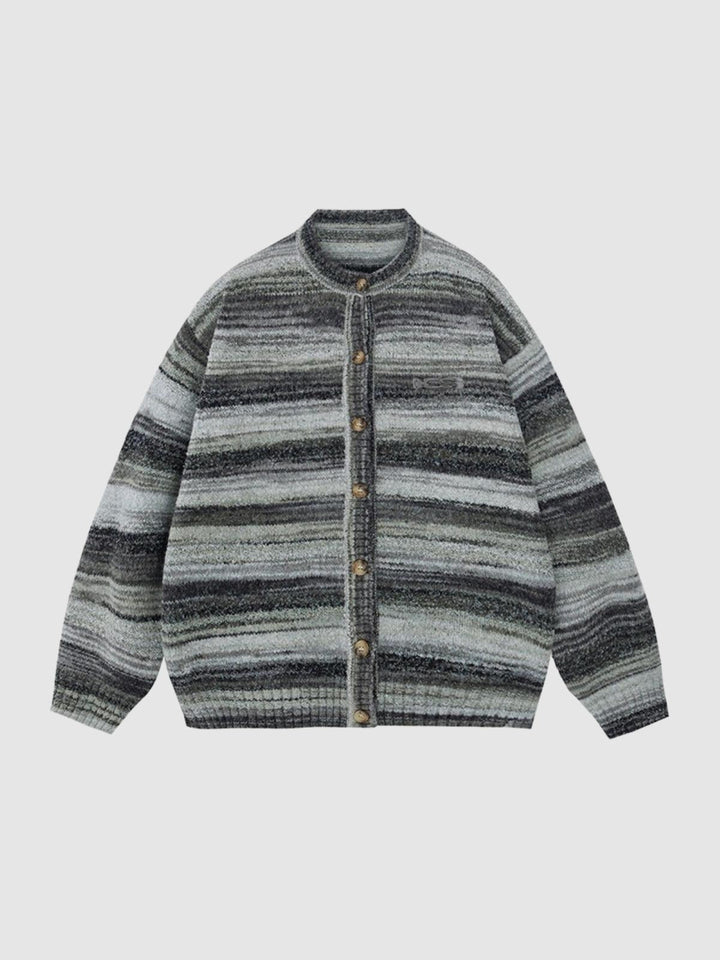 Ashley | Women's knitted colorful striped cardigan