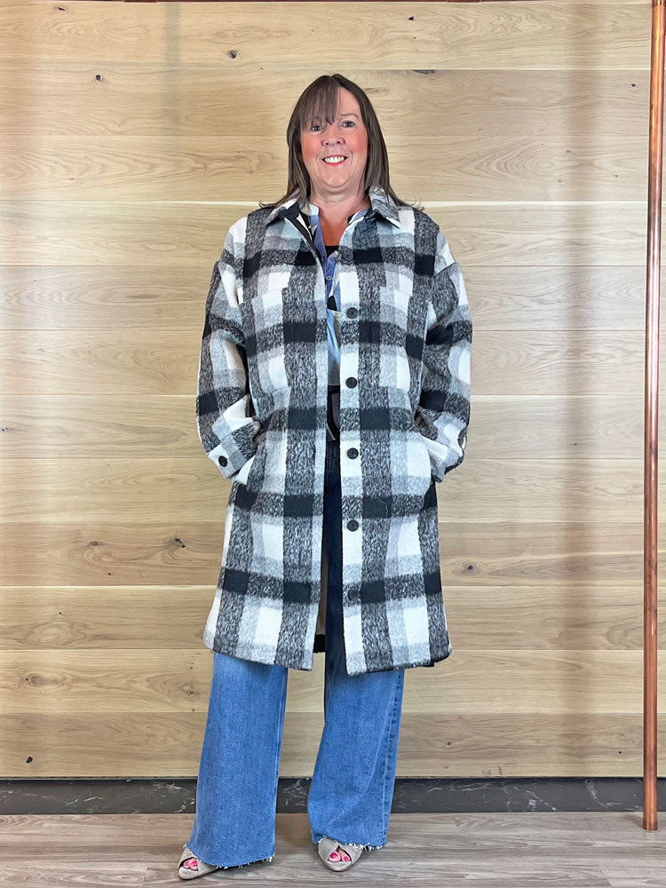 Princess | Women’s long checked jacket