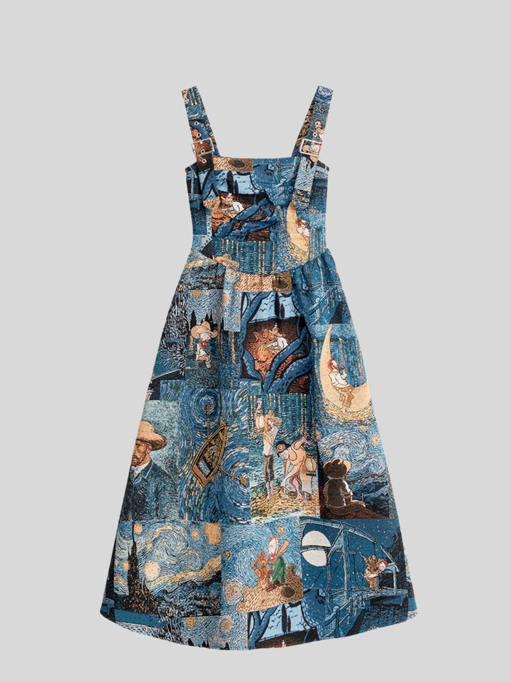 Wendy | Women's jacquard printed dress