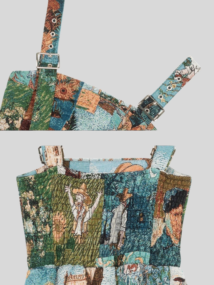 Wendy | Women's jacquard printed dress