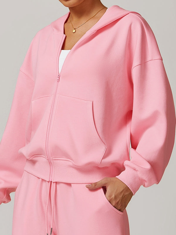 Cienna | Women’s casual zip hoodie with soft shaping and pocket detailing