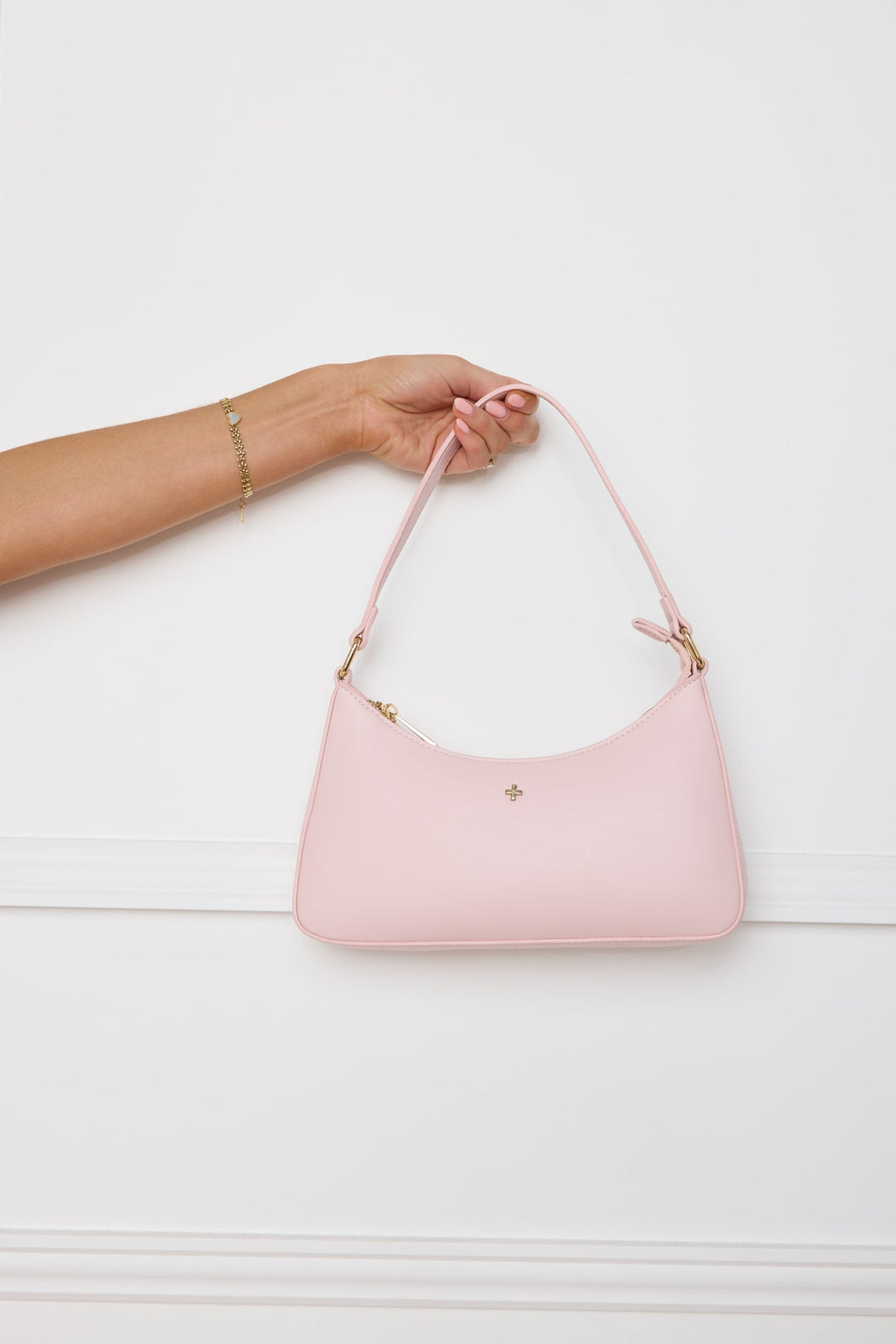 Cherrie | Women’s shoulder bag with soft pastel finish and slim handle