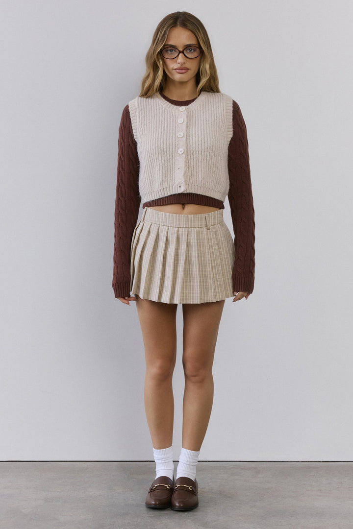 Clara | Women’s knit vest with button-front design