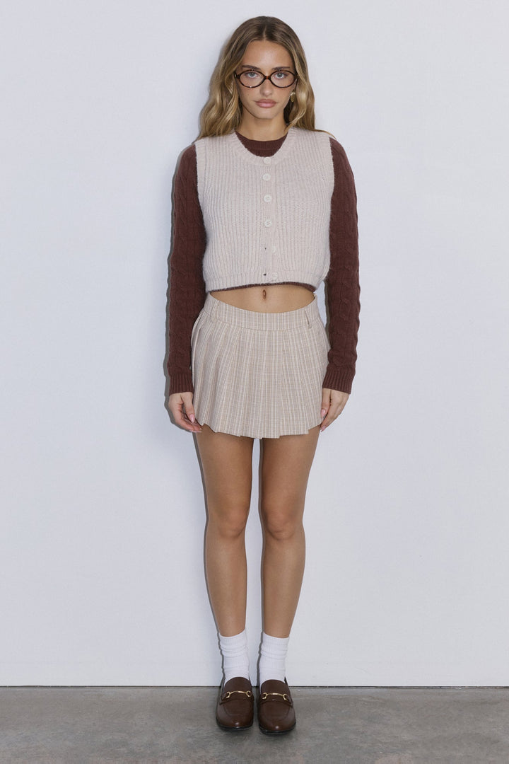 Clara | Women’s knit vest with button-front design