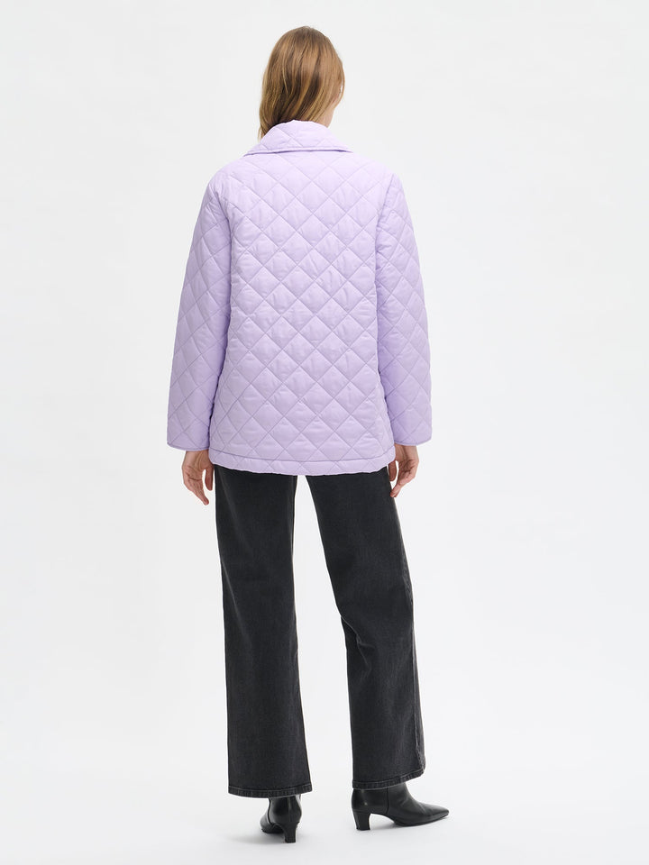 Moirah | Women’s short quilted coat with classic collar