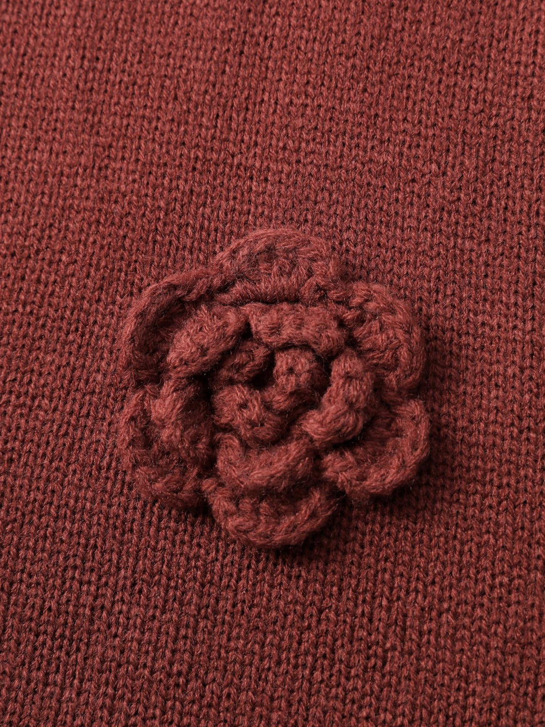 Tori | Women’s 3D floral applique button front knit cardigan