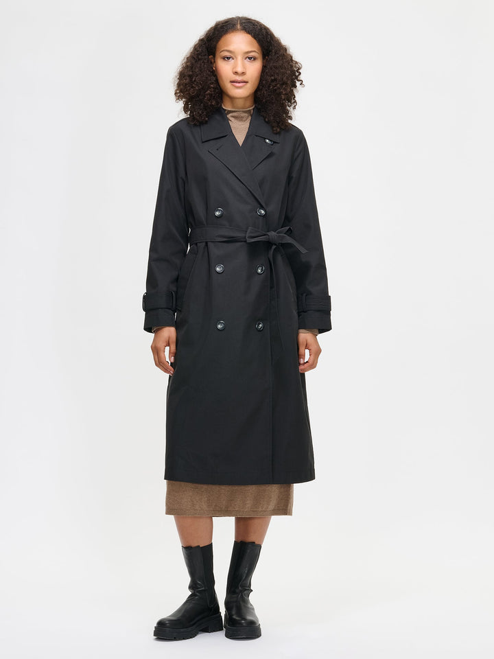 Ryza | Women’s classic belted trench coat with adjustable cuffs