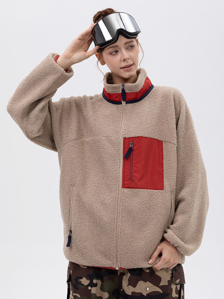 Jeslyn | Women’s modern sherpa-style mountain jacket with a structured full-zip design