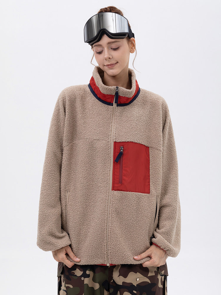 Jeslyn | Women’s modern sherpa-style mountain jacket with a structured full-zip design