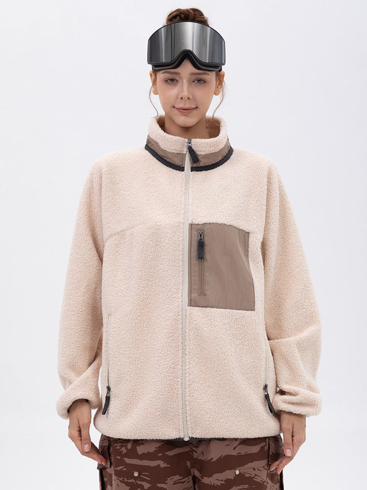 Jeslyn | Women’s modern sherpa-style mountain jacket with a structured full-zip design