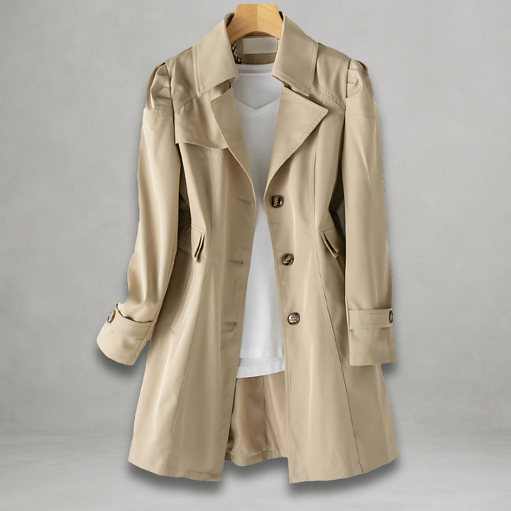Rowena | Women’s cotton-linen blend trench coat