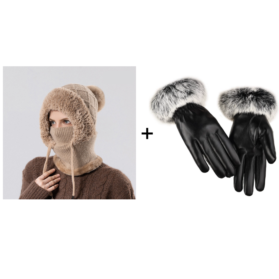 Norelle | Women’s knit balaclava with a sculpted convertible silhouette