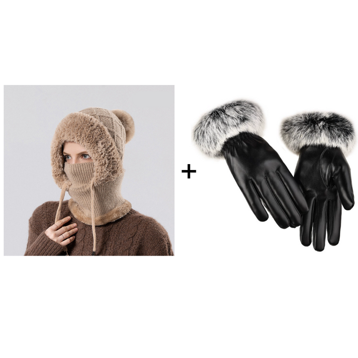 Norelle | Women’s knit balaclava with a sculpted convertible silhouette