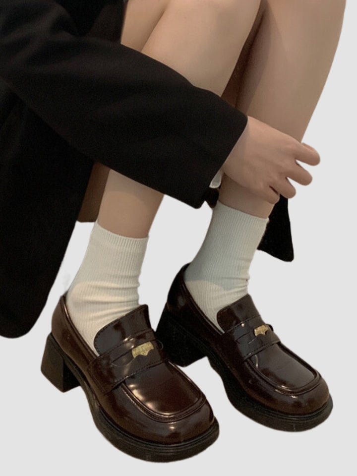 Glenda | Women's classic leather loafers shoes