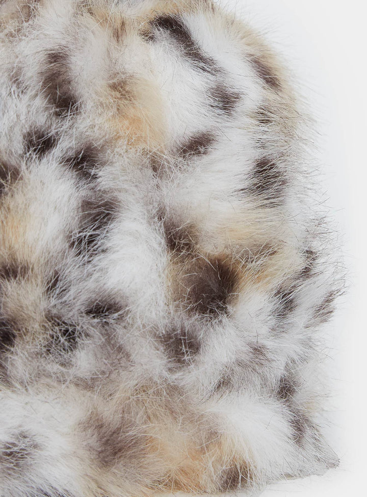 Kendra | Women’s faux fur fluffy leopard print hat