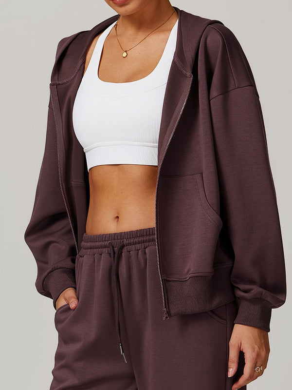 Cienna | Women’s casual zip hoodie with soft shaping and pocket detailing