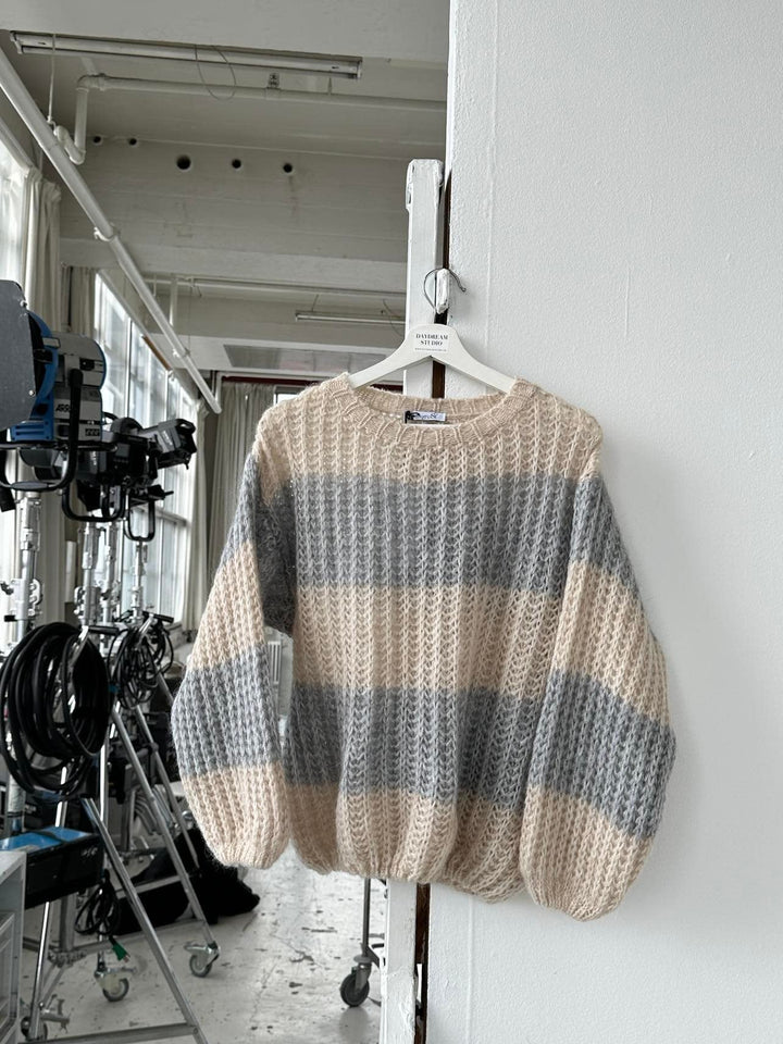 Marigold | Women’s knit sweater with oversized striped design