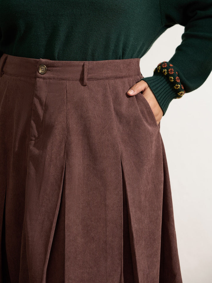 Trinity | Women’s pleated waist-defining midi skirt