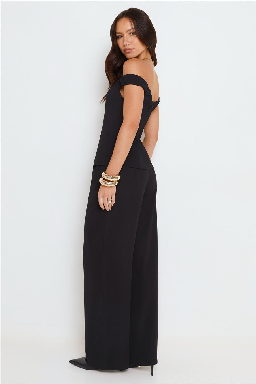Savannah | Women’s high-waist wide-leg trousers with pleated front
